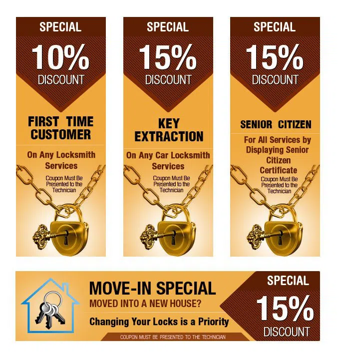 Houston Local 24 Hour Locksmith Houston, TX 281-670-2364 - coupon1-set-four
